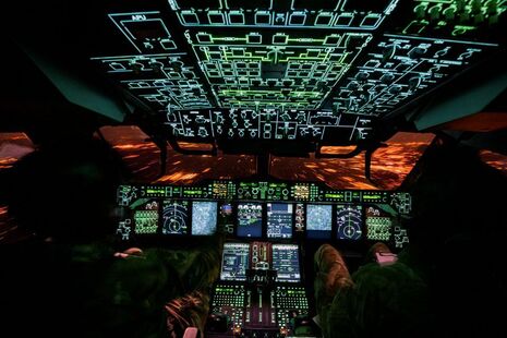 A RAF A400M Atlas from RAF Brize Norton flown by members of 70 & 30 squadron, conducting Natural Surface Operation training in France as part of Ex OURANOS.